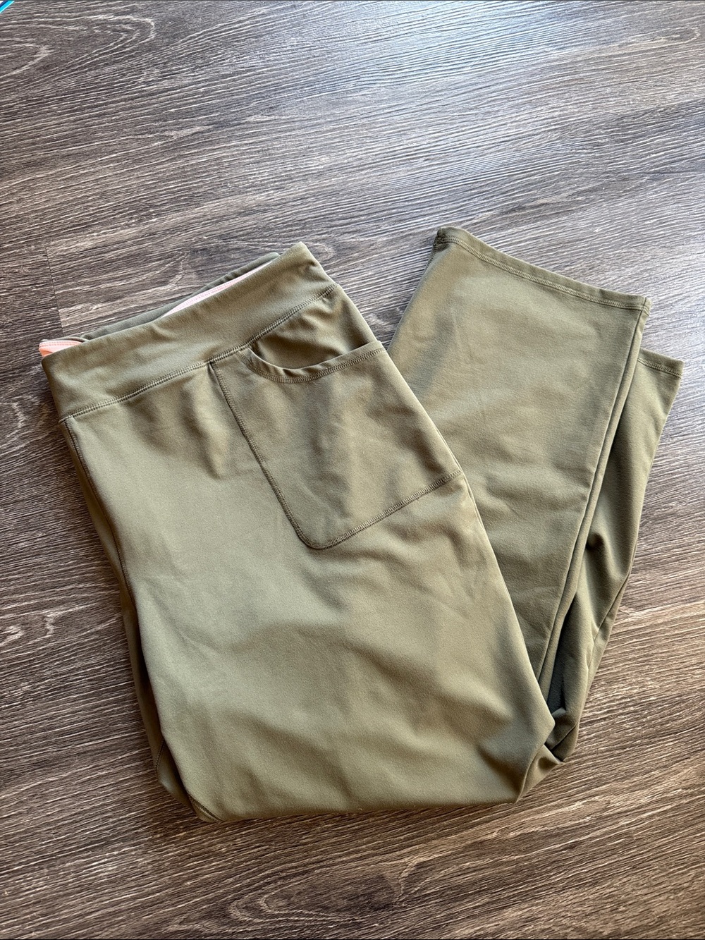 Lands' End Women’s Olive Stretch Pocket Joggers